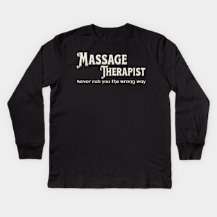 Massage-Therapist Kids Long Sleeve T-Shirt